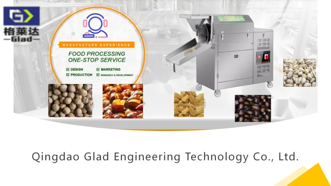 Corn Cashew Nut Soybean Drying Roasting Roaster Machine