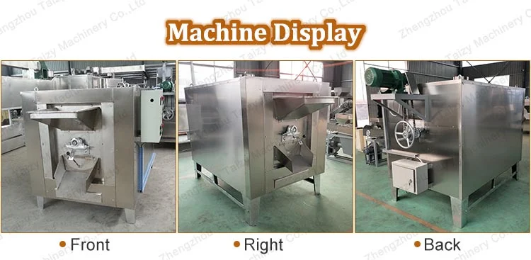 Gas Industrial Peanut Roaster Nut Seed Cashew Roasting Machine Price