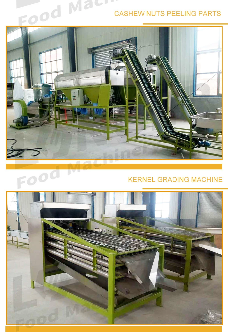 Cashew Nut Breaking Peeling Processing Equipment Plant Cashew Shelling Machine