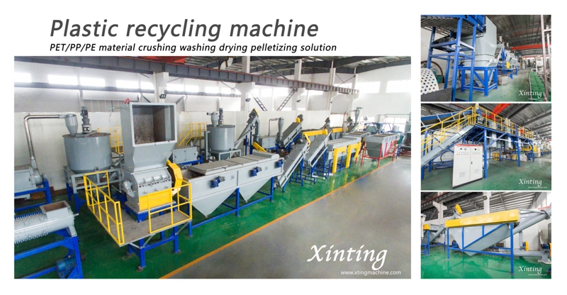 Pet Plastic Bottle Crushing Cleaning Drying Dewatering Machine Recycle Line