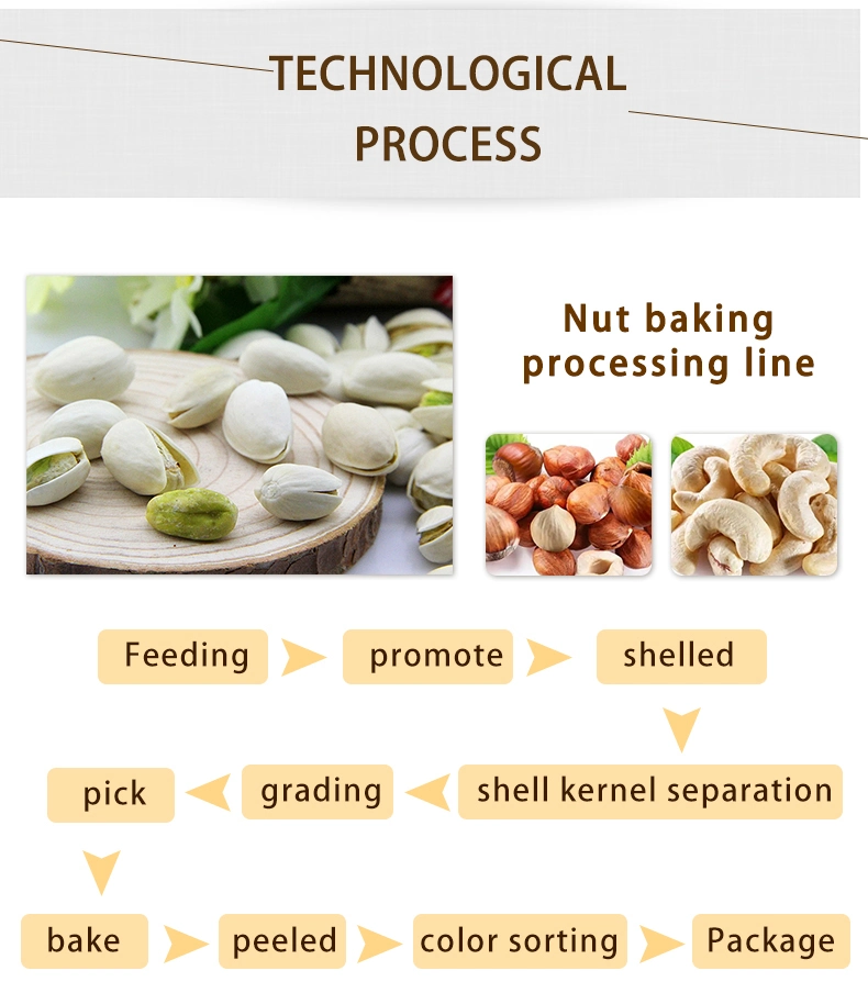 TCA High Quality Hazelnut Peeling Almond Cracking Macadamia Nuts Roasting Pistachio Cashew Nut Processing Machine